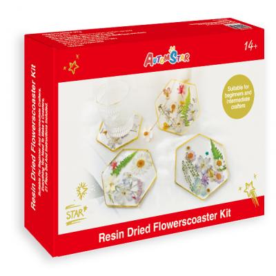 AT-RB013 Resin Dried Flowerscoaster Kit